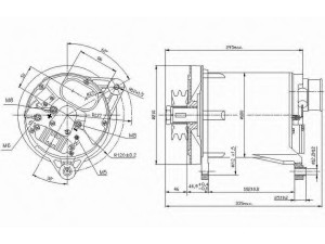DELCO REMY 19025310 kintamosios srovės generatorius