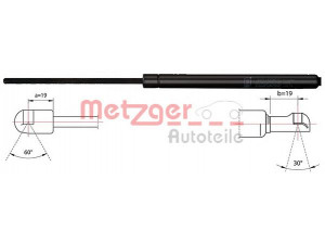 METZGER 2110423 dujinė spyruoklė, bagažinė 
 Priedai -> Bagažinė/pakrovimo skyrius
46830389, 46830389