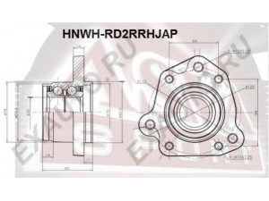 ASVA HNWH-RD2RRHJAP rato stebulė 
 Ašies montavimas/vairavimo mechanizmas/ratai -> Rato stebulė/montavimas -> Rato stebulė
42200-S10-018