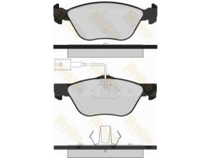 Brake ENGINEERING PA1580 stabdžių trinkelių rinkinys, diskinis stabdys 
 Techninės priežiūros dalys -> Papildomas remontas
77362674, 77362683