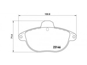 BREMBO P 61 055 stabdžių trinkelių rinkinys, diskinis stabdys 
 Techninės priežiūros dalys -> Papildomas remontas
425133, 425158, 425293, E172076