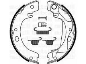 METELLI 53-0446K stabdžių trinkelių komplektas, stovėjimo stabdis 
 Stabdžių sistema -> Rankinis stabdys