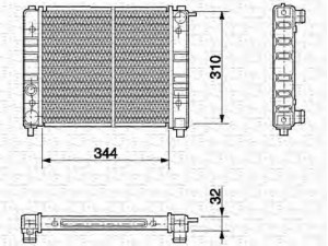 MAGNETI MARELLI 350213637000 radiatorius, variklio aušinimas 
 Aušinimo sistema -> Radiatorius/alyvos aušintuvas -> Radiatorius/dalys
SE021117002C, X039598150