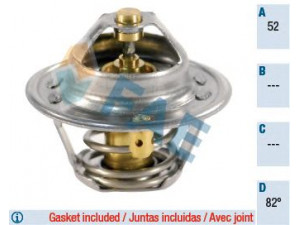 FAE 5204582 termostatas, aušinimo skystis 
 Aušinimo sistema -> Termostatas/tarpiklis -> Thermostat
16341-87180-000, 16341-87280-000