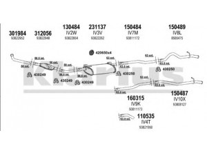 KLARIUS 470005E išmetimo sistema 
 Išmetimo sistema -> Išmetimo sistema, visa