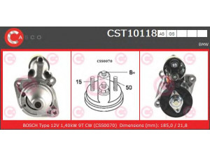CASCO CST10118GS starteris 
 Elektros įranga -> Starterio sistema -> Starteris
12417501668, 12411354823, 12411714750