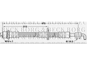 BORG & BECK BBH7221 stabdžių žarnelė 
 Stabdžių sistema -> Stabdžių žarnelės
9094702645, 9094702814