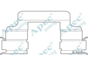 APEC braking KIT593 priedų komplektas, stabdžių trinkelė 
 Stabdžių sistema -> Būgninis stabdys -> Dalys/priedai
