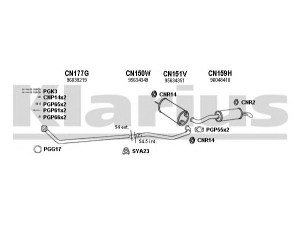 KLARIUS 180085U išmetimo sistema