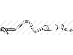 BOSAL 283-715 galinis duslintuvas 
 Išmetimo sistema -> Duslintuvas
ESR2384