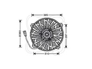 ELECTRO AUTO 32VC005 ventiliatorius, radiatoriaus 
 Aušinimo sistema -> Oro aušinimas
1250G4