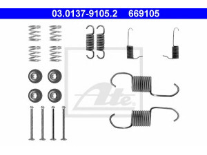 ATE 03.0137-9105.2 priedų komplektas, stabdžių trinkelės 
 Stabdžių sistema -> Būgninis stabdys -> Dalys/priedai