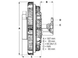 BERU LK024 sankaba, radiatoriaus ventiliatorius
ETC 1260