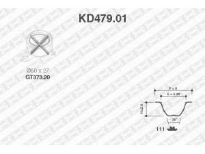 SNR KD479.01 paskirstymo diržo komplektas 
 Techninės priežiūros dalys -> Papildomas remontas
13505-97201