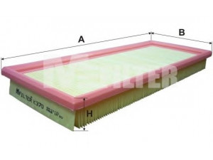 MFILTER K 370 oro filtras 
 Techninės priežiūros dalys -> Techninės priežiūros intervalai
5029 754, 6177 208, 89F F 9601 BA