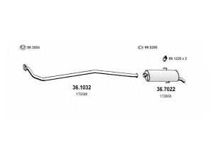 ASSO ART1894 išmetimo sistema 
 Išmetimo sistema -> Išmetimo sistema, visa