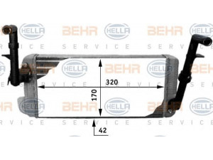 HELLA 8FH 351 312-301 šilumokaitis, salono šildymas 
 Šildymas / vėdinimas -> Šilumokaitis
81 61901 6070