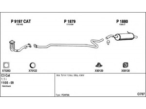 FENNO CI707 išmetimo sistema 
 Išmetimo sistema -> Išmetimo sistema, visa