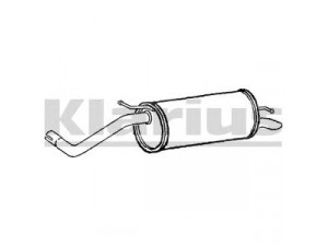 KLARIUS VW697K galinis duslintuvas 
 Išmetimo sistema -> Duslintuvas
5Z6253609C, 5Z6253609C, 5Z6253609C