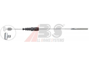 A.B.S. K12881 trosas, stovėjimo stabdys 
 Stabdžių sistema -> Valdymo svirtys/trosai
46410-20420