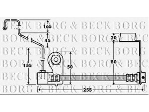 BORG & BECK BBH7413 stabdžių žarnelė 
 Stabdžių sistema -> Stabdžių žarnelės
K04860081AC
