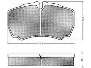 BSF 10752 stabdžių trinkelių rinkinys, diskinis stabdys 
 Techninės priežiūros dalys -> Papildomas remontas
42470841, 42555406, 42561101