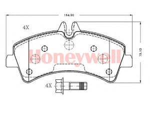 BENDIX 573510B stabdžių trinkelių rinkinys, diskinis stabdys 
 Techninės priežiūros dalys -> Papildomas remontas
0044208120, 0054207420, 0064202220