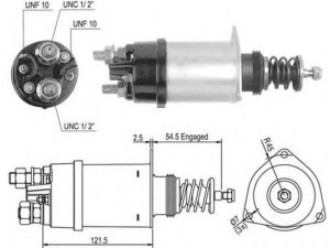 MAGNETI MARELLI 940113050502 solenoidinis jungiklis, starteris