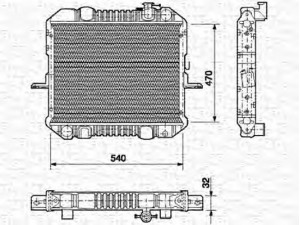 MAGNETI MARELLI 350213679000 radiatorius, variklio aušinimas 
 Aušinimo sistema -> Radiatorius/alyvos aušintuvas -> Radiatorius/dalys
21400-02T03, 2140002T03, 2140051T01