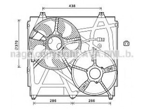 AVA QUALITY COOLING KA7529 ventiliatorius, radiatoriaus 
 Aušinimo sistema -> Oro aušinimas
253803E400
