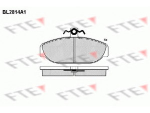 FTE BL2814A1 stabdžių trinkelių rinkinys, diskinis stabdys 
 Techninės priežiūros dalys -> Papildomas remontas
2711844, 271707, 272021, 3530617