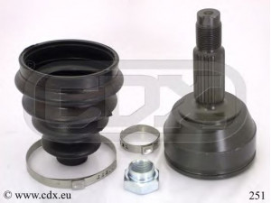 CDX 251 jungčių komplektas, kardaninis velenas 
 Ratų pavara -> Sujungimai/komplektas
6483685