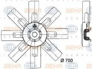 HELLA 8MV 376 727-921 ventiliatorius, radiatoriaus
8 357 041 000, 8 357 052 000 0
