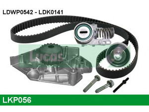 LUCAS ENGINE DRIVE LKP056 vandens siurblio ir paskirstymo diržo komplektas 
 Diržinė pavara -> Paskirstymo diržas/komplektas -> Paskirstymo diržas/komplektas