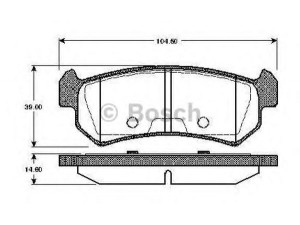 BOSCH 0 986 TB2 465 stabdžių trinkelių rinkinys, diskinis stabdys 
 Techninės priežiūros dalys -> Papildomas remontas
96 405 131, 96405131
