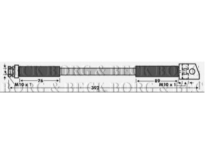 BORG & BECK BBH7621 stabdžių žarnelė 
 Stabdžių sistema -> Stabdžių žarnelės
89723-55581, 89800-67850, 89812-20440