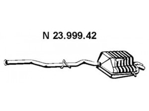 EBERSPÄCHER 23.999.42 galinis duslintuvas 
 Išmetimo sistema -> Duslintuvas
203 490 38 21, 2034907821