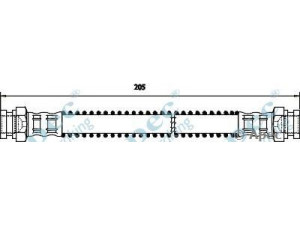 APEC braking HOS3330 stabdžių žarnelė 
 Stabdžių sistema -> Stabdžių žarnelės
481626, 91500635, 96169410, 481626