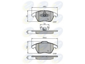 COMLINE CBP01224 stabdžių trinkelių rinkinys, diskinis stabdys 
 Techninės priežiūros dalys -> Papildomas remontas
5C0698151, 5K0698151A