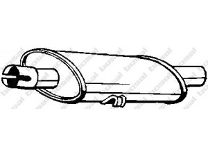 BOSAL 170-303 priekinis duslintuvas 
 Išmetimo sistema -> Duslintuvas
46 431 851, 46 431 852, 7 620 691