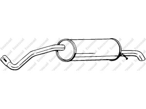 BOSAL 278-715 galinis duslintuvas 
 Išmetimo sistema -> Duslintuvas
6Q9.253.609BC, 6Q9253609BC
