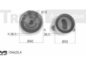 TREVI AUTOMOTIVE KD1149 paskirstymo diržo komplektas 
 Techninės priežiūros dalys -> Papildomas remontas