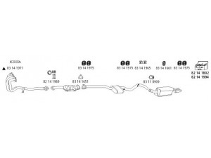 HJS Op_733 išmetimo sistema 
 Išmetimo sistema -> Išmetimo sistema, visa