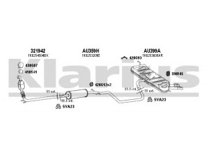 KLARIUS 940573U išmetimo sistema 
 Išmetimo sistema -> Išmetimo sistema, visa