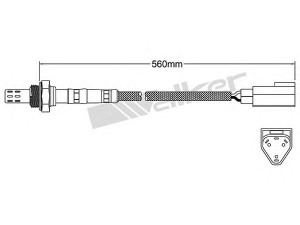 WALKER PRODUCTS 250-23151 lambda jutiklis 
 Variklis -> Variklio elektra
6745888, 90GB9F472BB