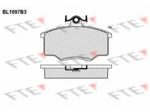 FTE BL1097B3 stabdžių trinkelių rinkinys, diskinis stabdys 
 Techninės priežiūros dalys -> Papildomas remontas
321 615 115 A, 321 698 151, 321 698 151 A