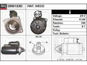 DELCO REMY DRS1330 starteris 
 Elektros įranga -> Starterio sistema -> Starteris
04755111, 04807379, 42498145, 4706008
