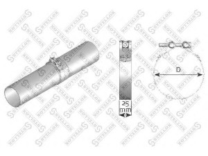 STELLOX 82-01094-SX vamzdžių sujungimas, išmetimo sistema
1445015, 1779825
