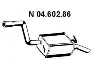 EBERSPÄCHER 04.602.86 galinis duslintuvas 
 Išmetimo sistema -> Duslintuvas
1 148 401, 1 149 724, 1 213 483