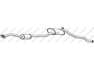 BOSAL 288-851 vidurinis duslintuvas 
 Išmetimo sistema -> Duslintuvas
6161558